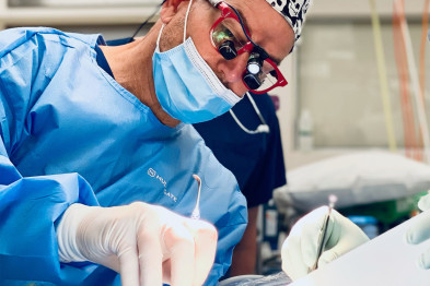A dental surgeon